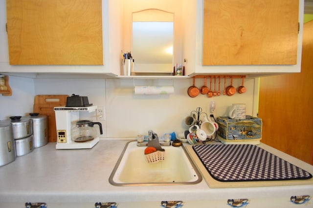 3777 Deer Lake Dr, Danbury, WI 54830 - kitchen view of a sink and light countertops