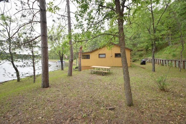 3777 Deer Lake Dr, Danbury, WI 54830 - view of yard with a water view