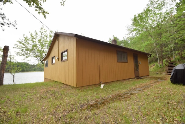 3777 Deer Lake Dr, Danbury, WI 54830 - view of side of property with a water view