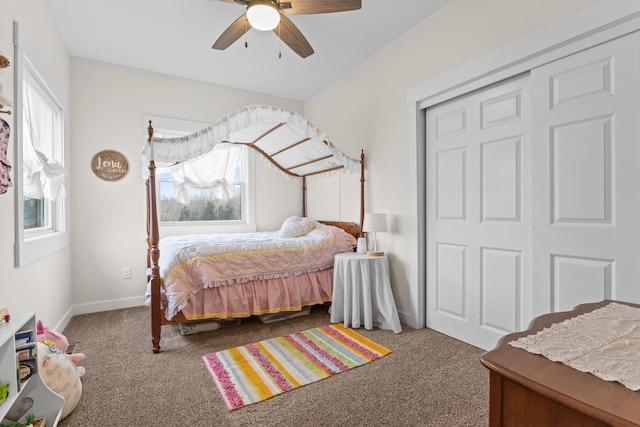 6359 313th Ave NE, North Branch, MN 55056 - bedroom featuring carpet flooring and a ceiling fan