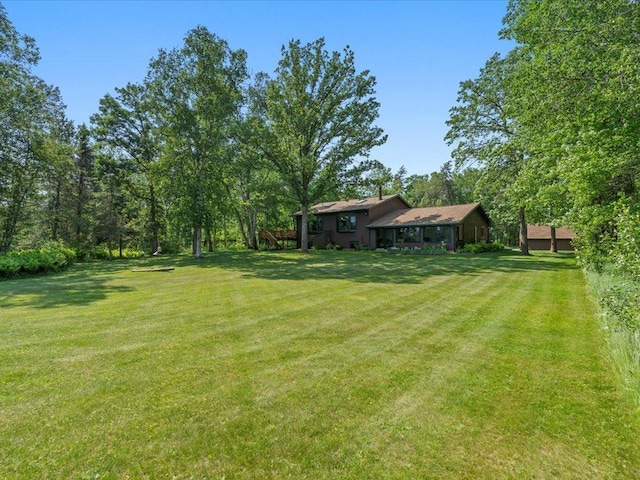 15473 Wilderness Trl, Crosslake, MN 56442 - view of green lawn
