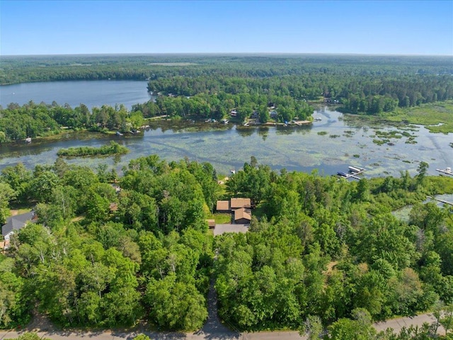 15473 Wilderness Trl, Crosslake, MN 56442 - aerial overview of property's location featuring a forest and a nearby body of water