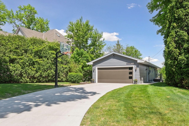 4450 Forest Lake Lndg, Orono, MN 55364 - view of front of home featuring a front yard, concrete driveway, and a garage