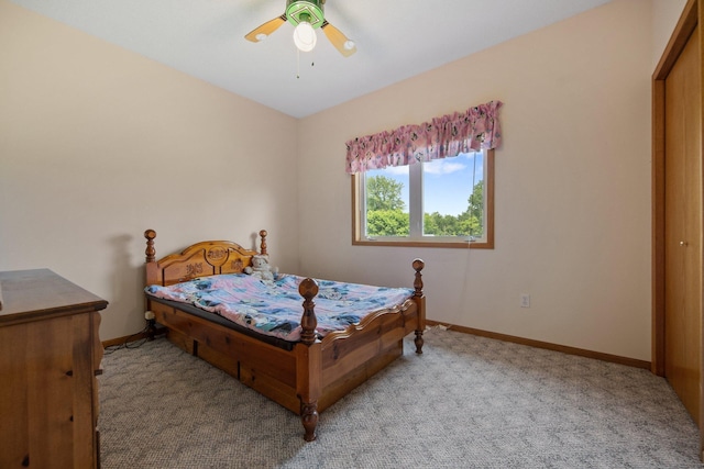 21233 Pierce St NE, East Bethel, MN 55011 - bedroom featuring carpet floors and ceiling fan