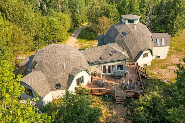 3382 Breezy Point Rd, Greenwood Twp, MN 55790 - view from above of property featuring a forest