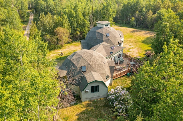 3382 Breezy Point Rd, Greenwood Twp, MN 55790 - aerial view of property and surrounding area featuring a heavily wooded area