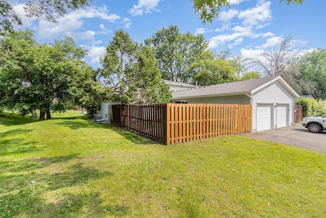 7880 Rimbley Rd, Woodbury, MN 55125 - view of yard with a garage