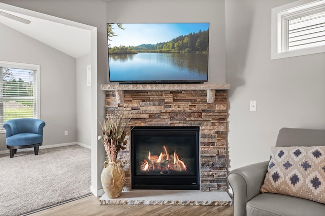 11164 184th Cir NW, Elk River, MN 55330 - detailed view of a stone fireplace and wood finished floors