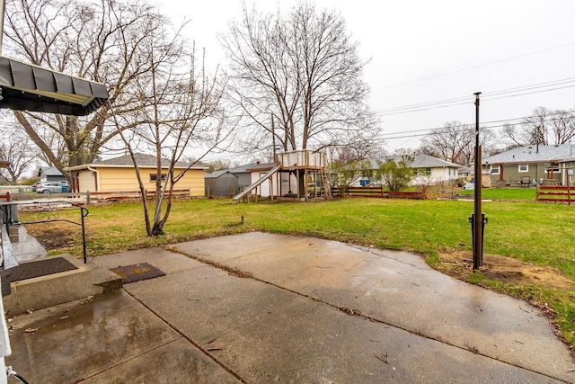 7533 16th Ave S, Richfield, MN 55423 - view of patio / terrace featuring a playground and a residential view