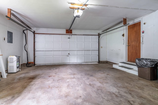 2814 Lakeview Dr, Fergus Falls, MN 56537 - garage with electric panel and a garage door opener