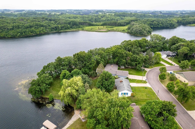 2814 Lakeview Dr, Fergus Falls, MN 56537 - aerial view of a nearby body of water and a heavily wooded area
