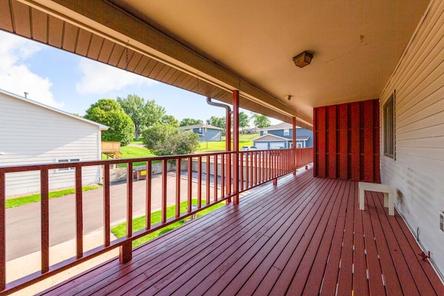 635 5th St, Windom, MN 56101 - wooden terrace featuring a residential view