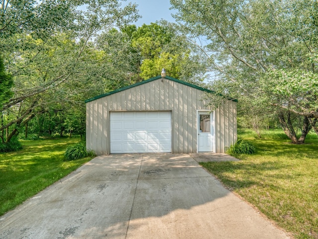 22152 Polaris Rd NW, Puposky, MN 56667 - detached garage featuring driveway
