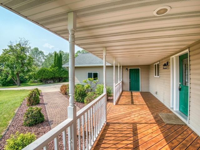 22152 Polaris Rd NW, Puposky, MN 56667 - view of wooden porch