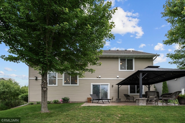 5261 Fenson Ct N, Hugo, MN 55038 - back of property featuring a gazebo, a yard, and a patio area