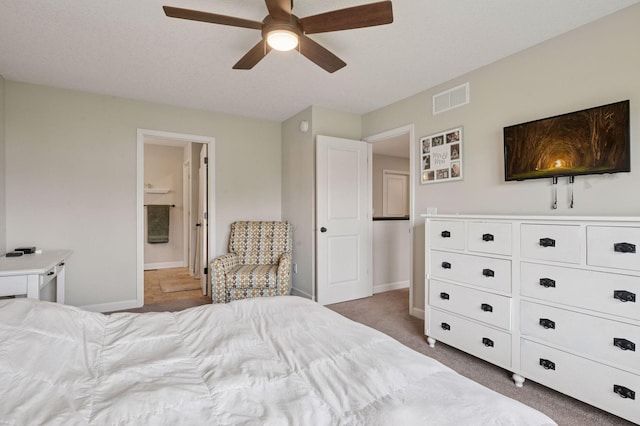 17552 57th St NE, Otsego, MN 55374 - carpeted bedroom featuring ensuite bathroom and a ceiling fan