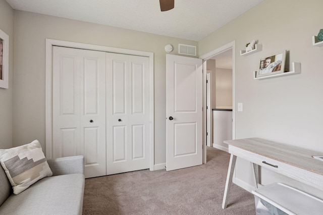 17552 57th St NE, Otsego, MN 55374 - sitting room with light carpet and a ceiling fan