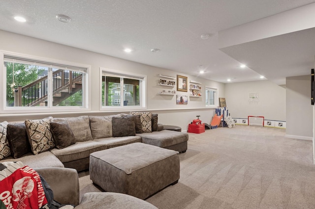 17552 57th St NE, Otsego, MN 55374 - living area with carpet floors and recessed lighting