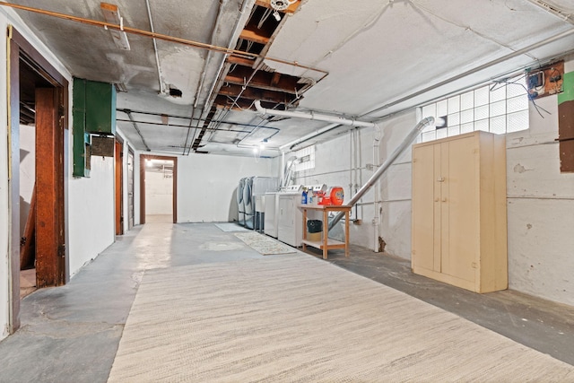 952 Goodrich Ave, Saint Paul, MN 55105 - basement with independent washer and dryer and plenty of natural light