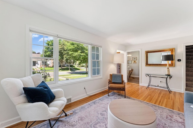 5605 Logan Ave S, Minneapolis, MN 55419 - living area with wood finished floors and baseboards