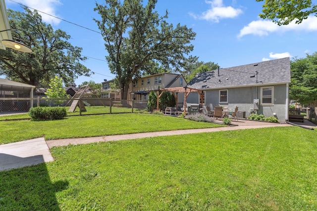 5605 Logan Ave S, Minneapolis, MN 55419 - fenced backyard featuring a patio area