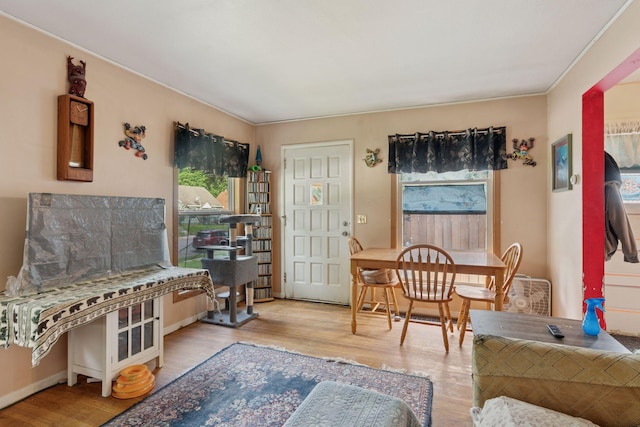 3810 Regent Ave N, Robbinsdale, MN 55422 - living area featuring plenty of natural light and wood finished floors