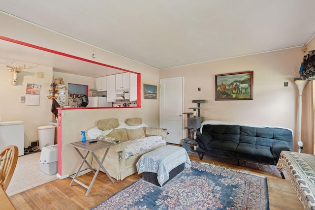 3810 Regent Ave N, Robbinsdale, MN 55422 - living room featuring wood finished floors