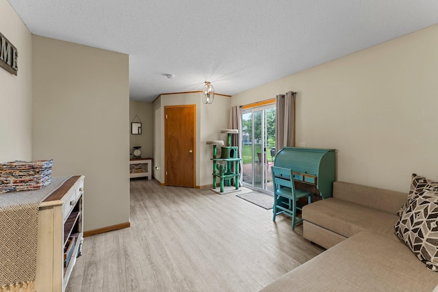 920 Lincoln Ct S, Cambridge, MN 55008 - living area with wood finished floors and a textured ceiling