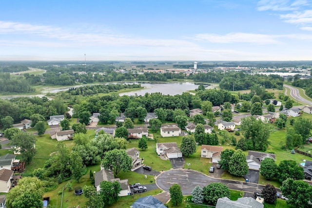 920 Lincoln Ct S, Cambridge, MN 55008 - aerial view of residential area featuring a large body of water and a tree filled landscape