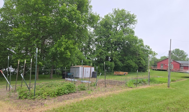35163 Rose Lake Dr, Frazee, MN 56544 - view of yard featuring a storage unit