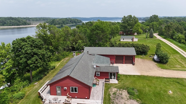 35163 Rose Lake Dr, Frazee, MN 56544 - aerial view of property and surrounding area featuring a large body of water