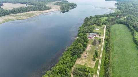 35163 Rose Lake Dr, Frazee, MN 56544 - aerial view of property's location featuring a large body of water