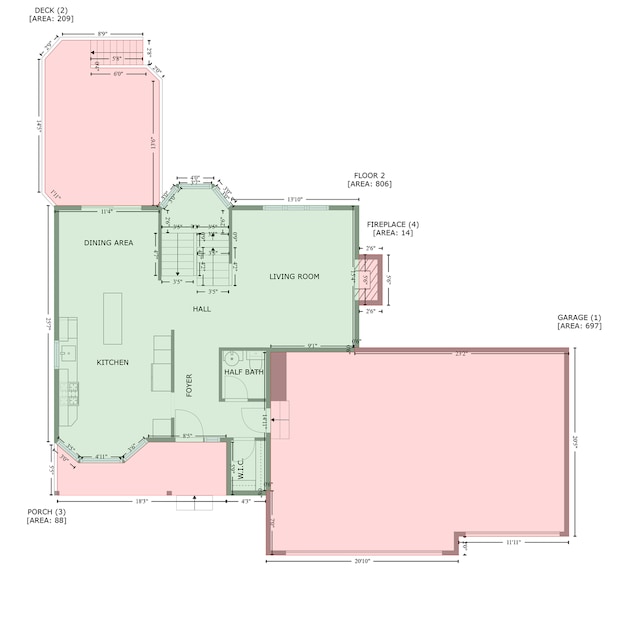 12864 Fondant Trl N, Hugo, MN 55038 - view of property floor plan