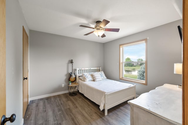 12864 Fondant Trl N, Hugo, MN 55038 - bedroom featuring dark wood-style floors and ceiling fan