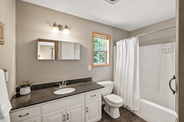 12864 Fondant Trl N, Hugo, MN 55038 - bathroom with vanity, shower / bath combination with curtain, and tile patterned flooring