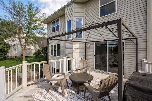 12864 Fondant Trl N, Hugo, MN 55038 - view of wooden terrace