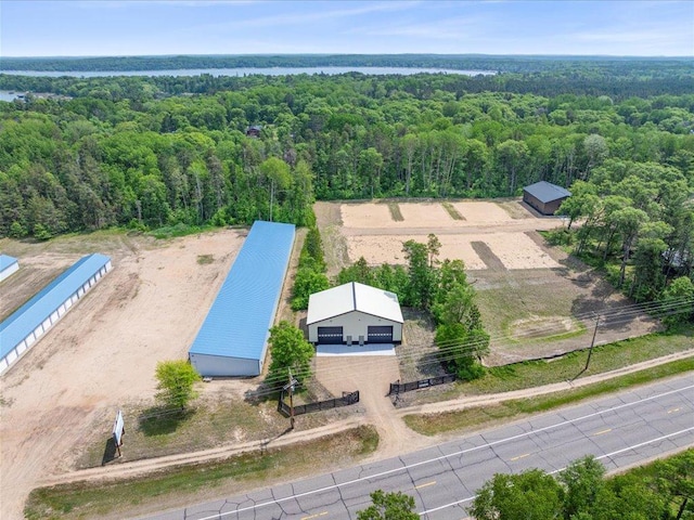 29126 County Road 3, Merrifield, MN 56465 - view from above of property with a forest