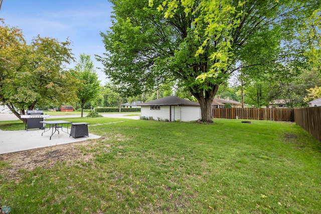 1917 7th St S, Moorhead, MN 56560 - view of yard featuring a patio