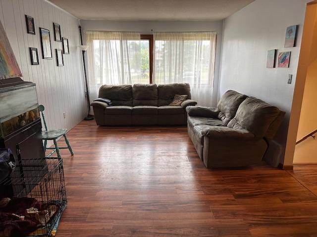 38 Locust Dr, Babbitt, MN 55706 - living area featuring wood finished floors