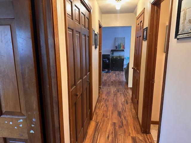 38 Locust Dr, Babbitt, MN 55706 - hallway with wood finished floors