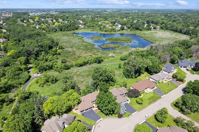 6233 Fernbrook Ln N, Maple Grove, MN 55311 - aerial perspective of suburban area with a nearby body of water