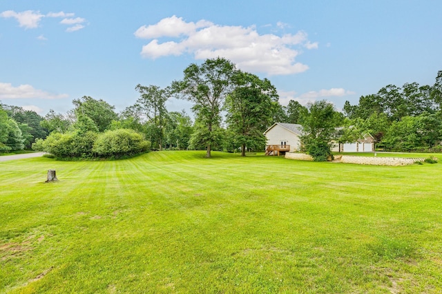 3220 Vine St, Cambridge, MN 55008 - view of green lawn featuring view of wooded area