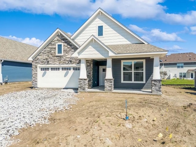 14526 111th Ave E, Dayton, MN 55369 - craftsman inspired home featuring a porch and stone siding