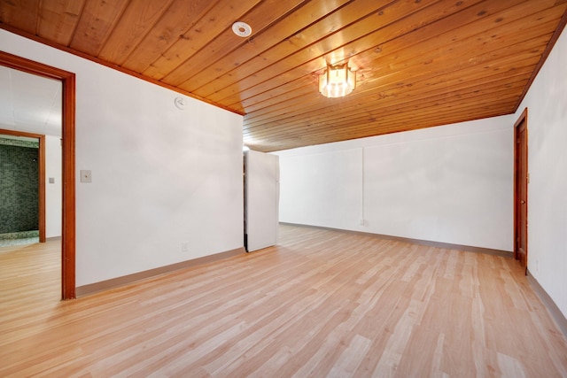 895 Humboldt Ave W, Saint Paul, MN 55118 - spare room with wood ceiling and light wood-type flooring