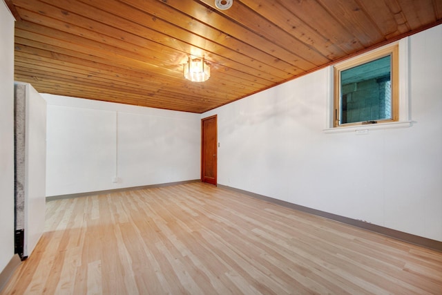 895 Humboldt Ave W, Saint Paul, MN 55118 - empty room with wooden ceiling and light wood-style flooring