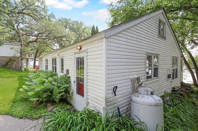 10196 48th St, Clear Lake, MN 55319 - view of home's exterior featuring a yard