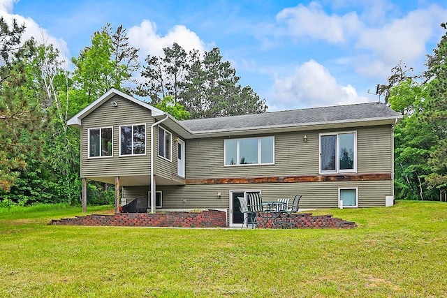 11672 147th Ave, Straight River Twp, MN 56464 - back of property featuring a lawn and a shingled roof