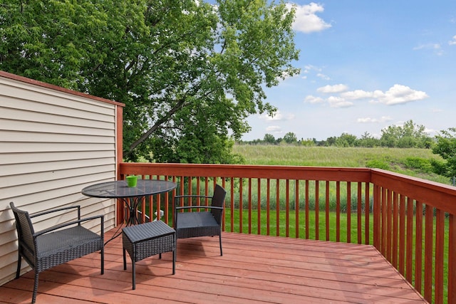 2936 18th Ave E, Shakopee, MN 55379 - wooden deck featuring outdoor dining area