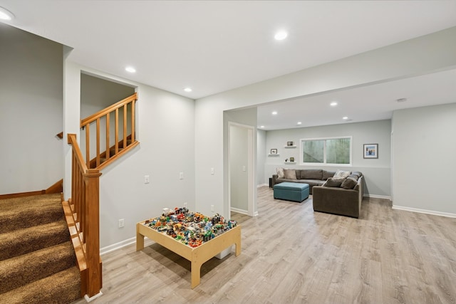 1020 Bliss Ln, Bloomington, MN 55431 - rec room with light wood-type flooring and recessed lighting