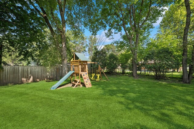 1020 Bliss Ln, Bloomington, MN 55431 - view of yard featuring a playground